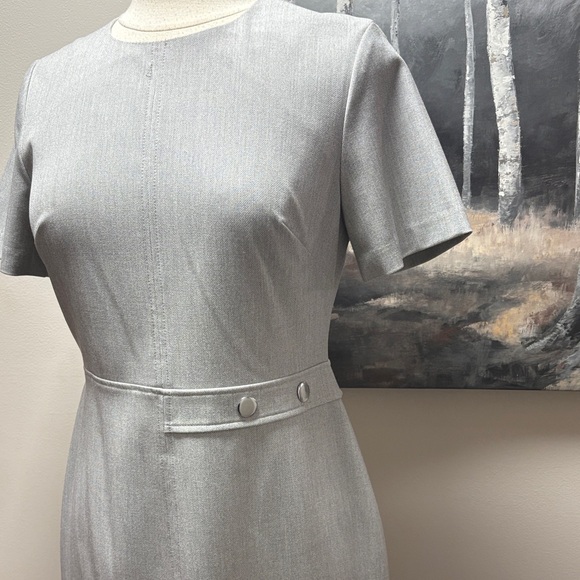 Banana Republic Light Gray Midi Dress - Picture 2 of 7